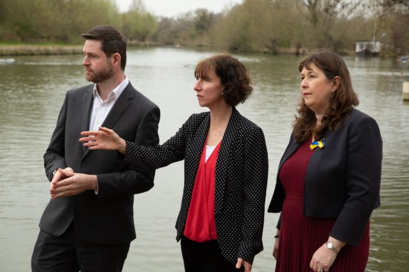 Jim McMahon, Shadow Secretary of State for Environment, Food and Rural Affairs; Anneliese Dodds, MP for Oxford East; and Susan Brown, Leader of Oxford City Council